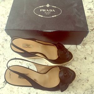 Prada Satin Wedges